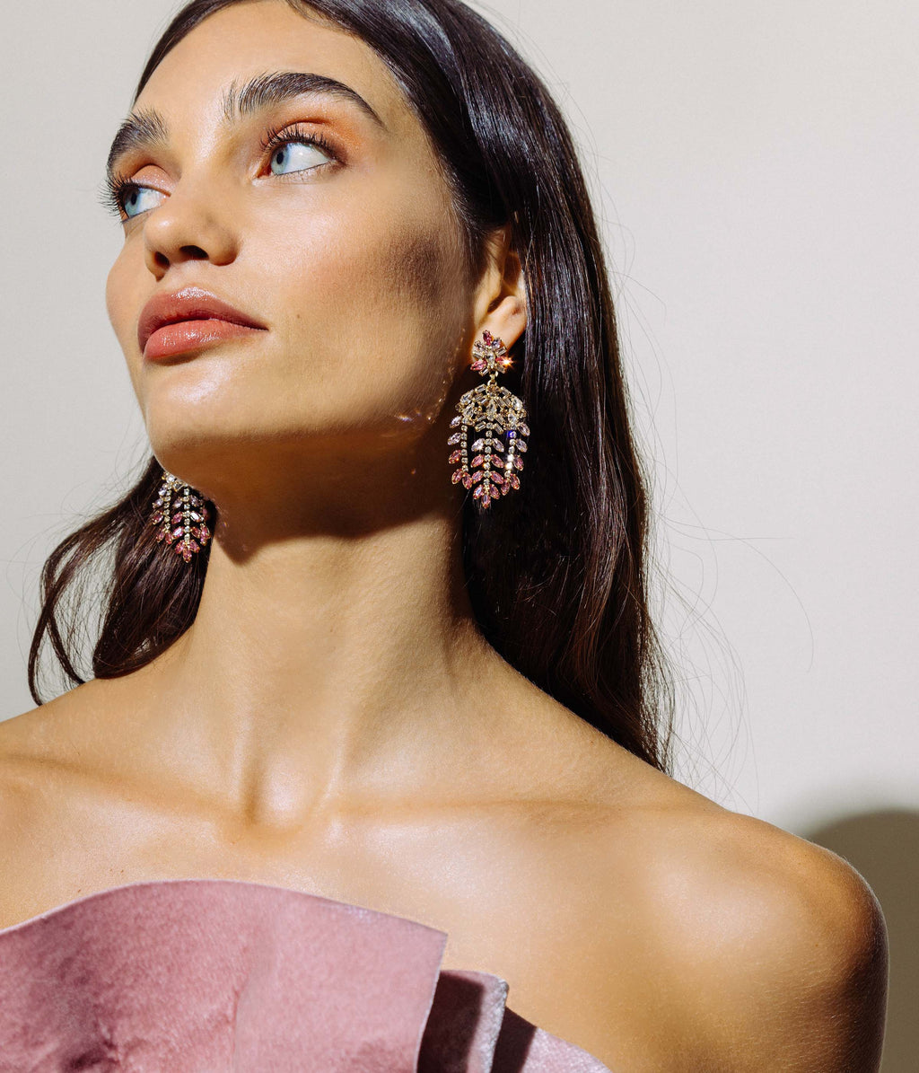18K Eleanor Statement Earrings - Gold