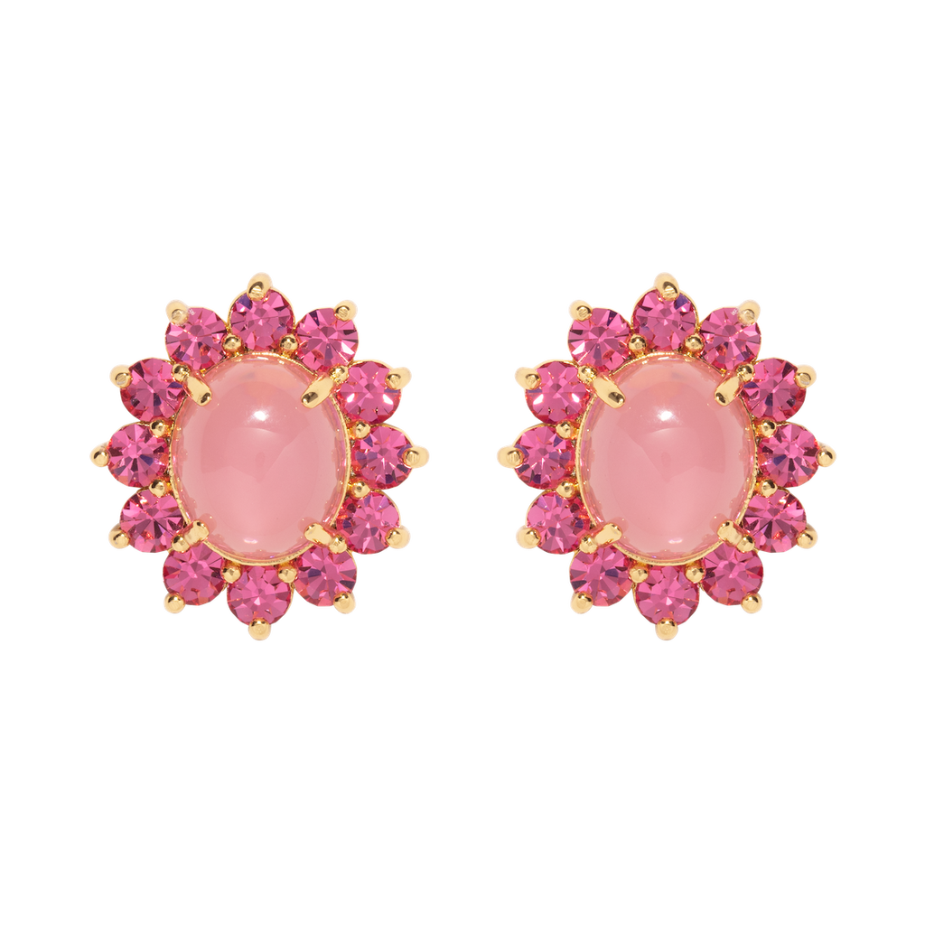 Georgie Stud Earrings in Pink