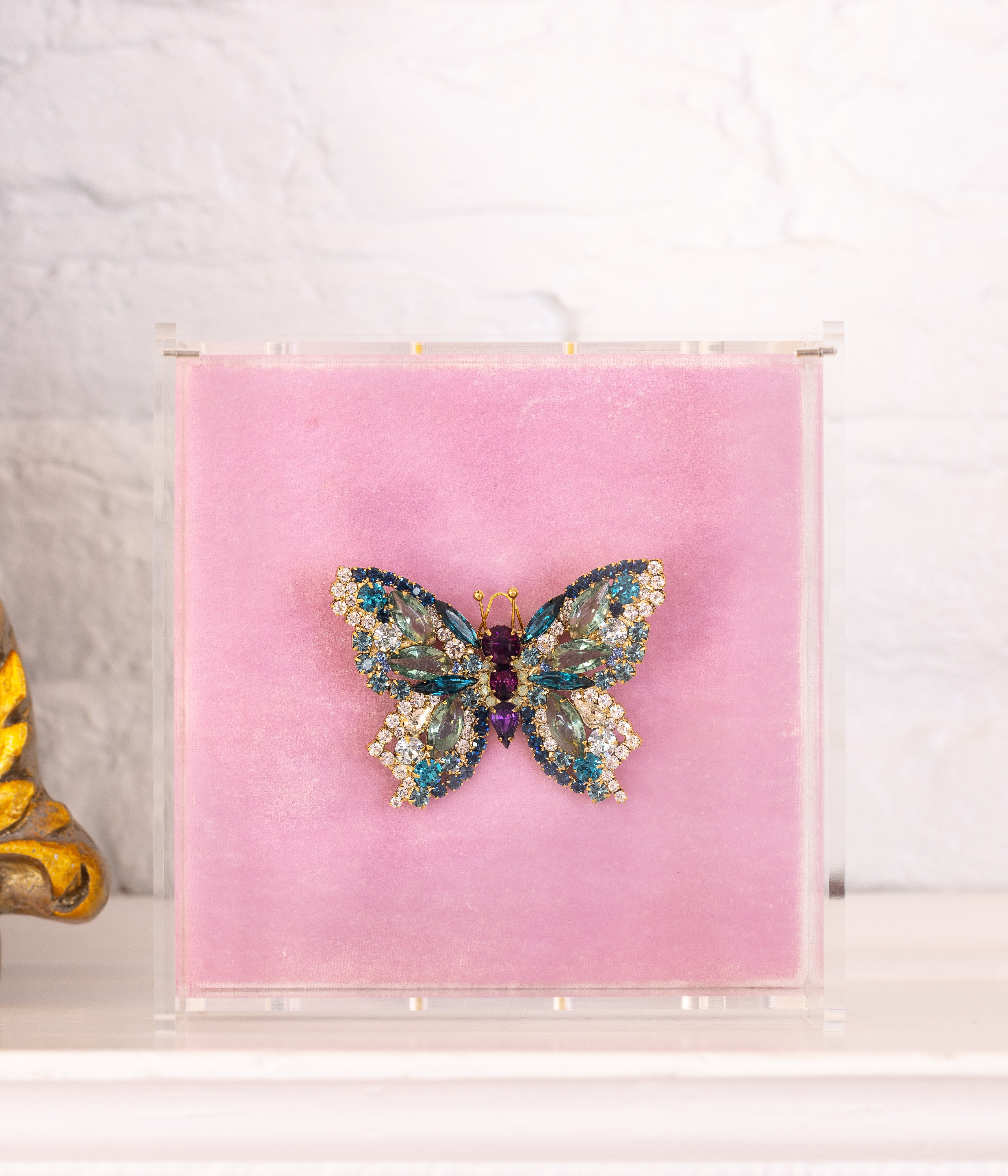 Medium Butterfly in Smoked Sapphire / Amethyst / Zircon