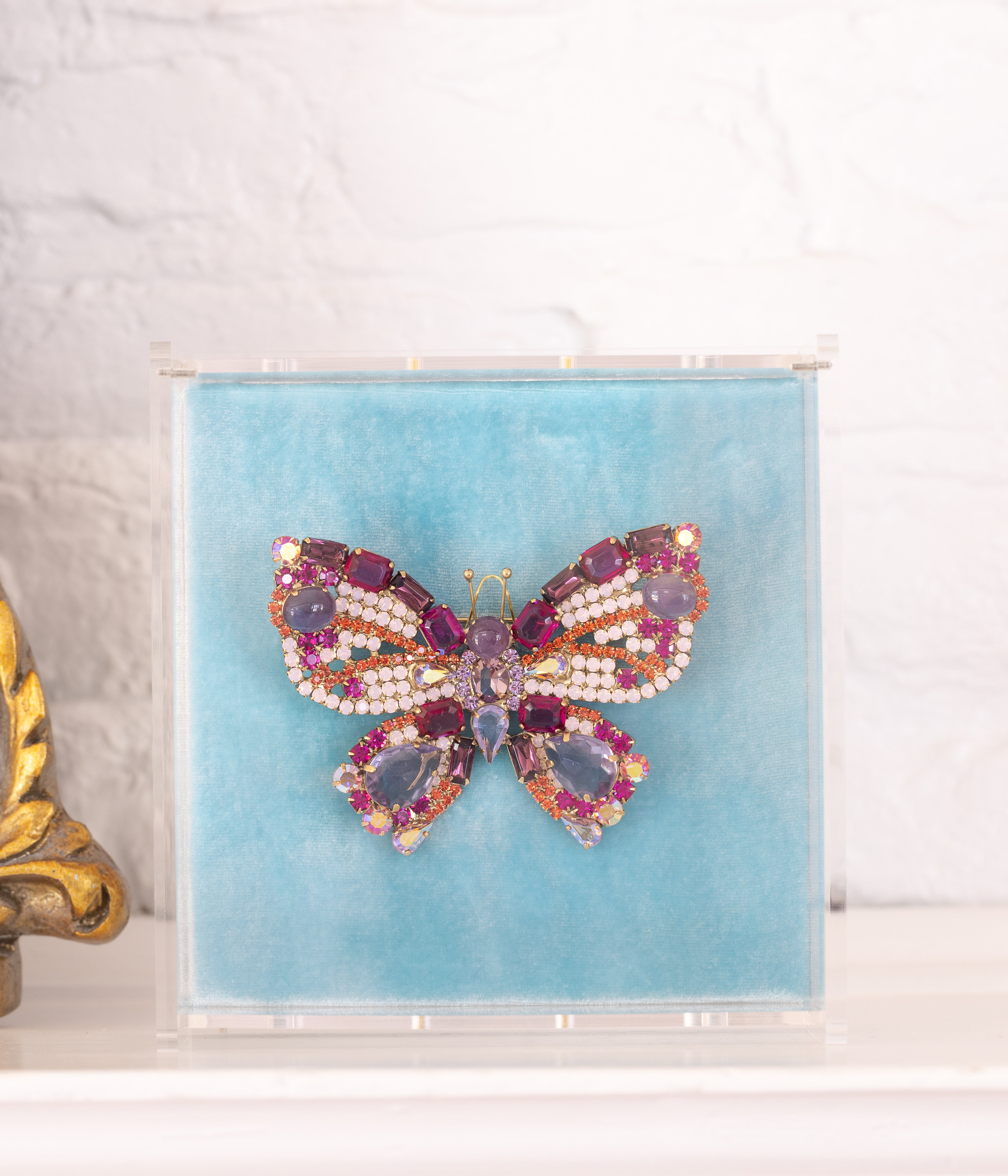 X-Large Butterfly in Amethyst / Fuchsia / Padparadscha