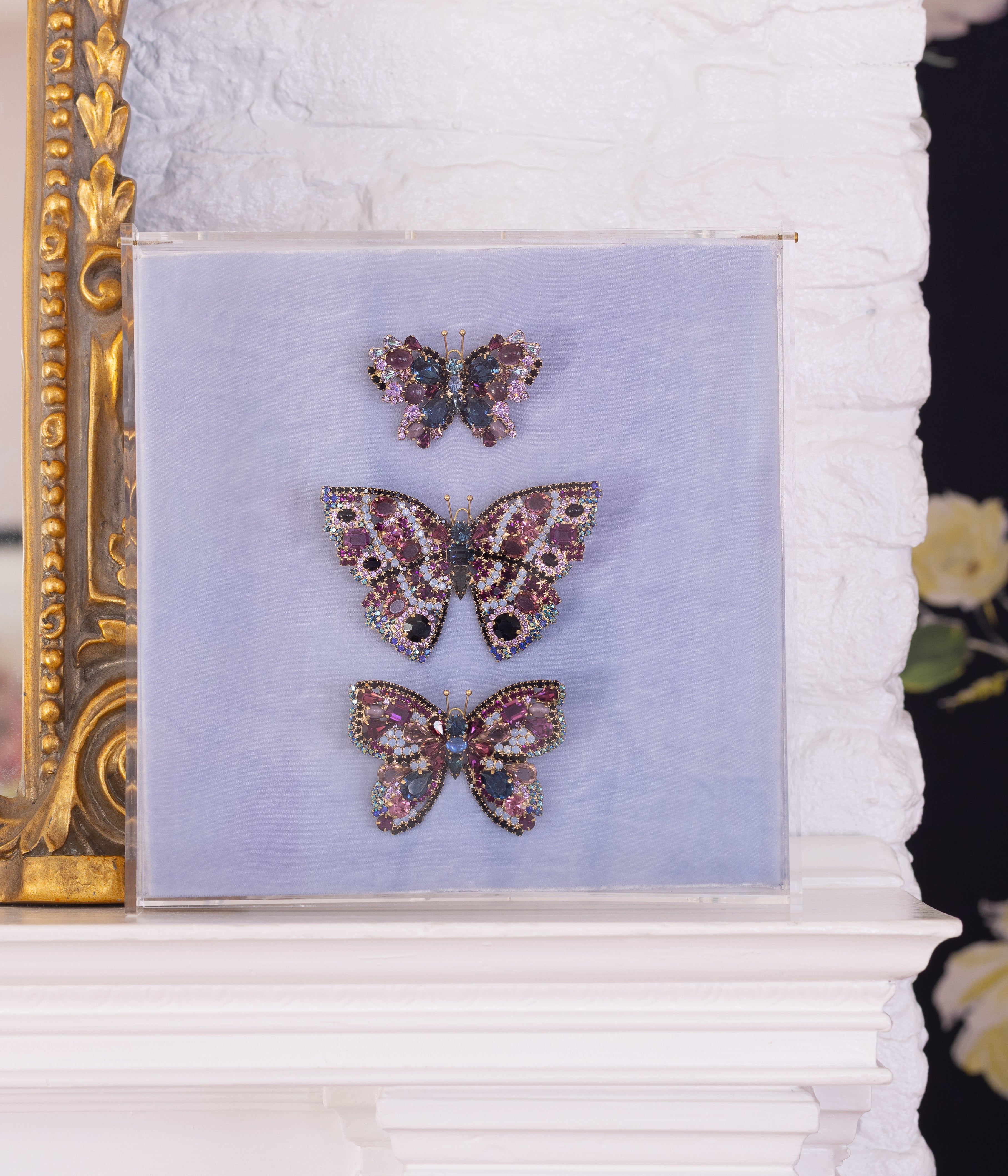 Butterfly Trio in Montana / Amethyst / Violet