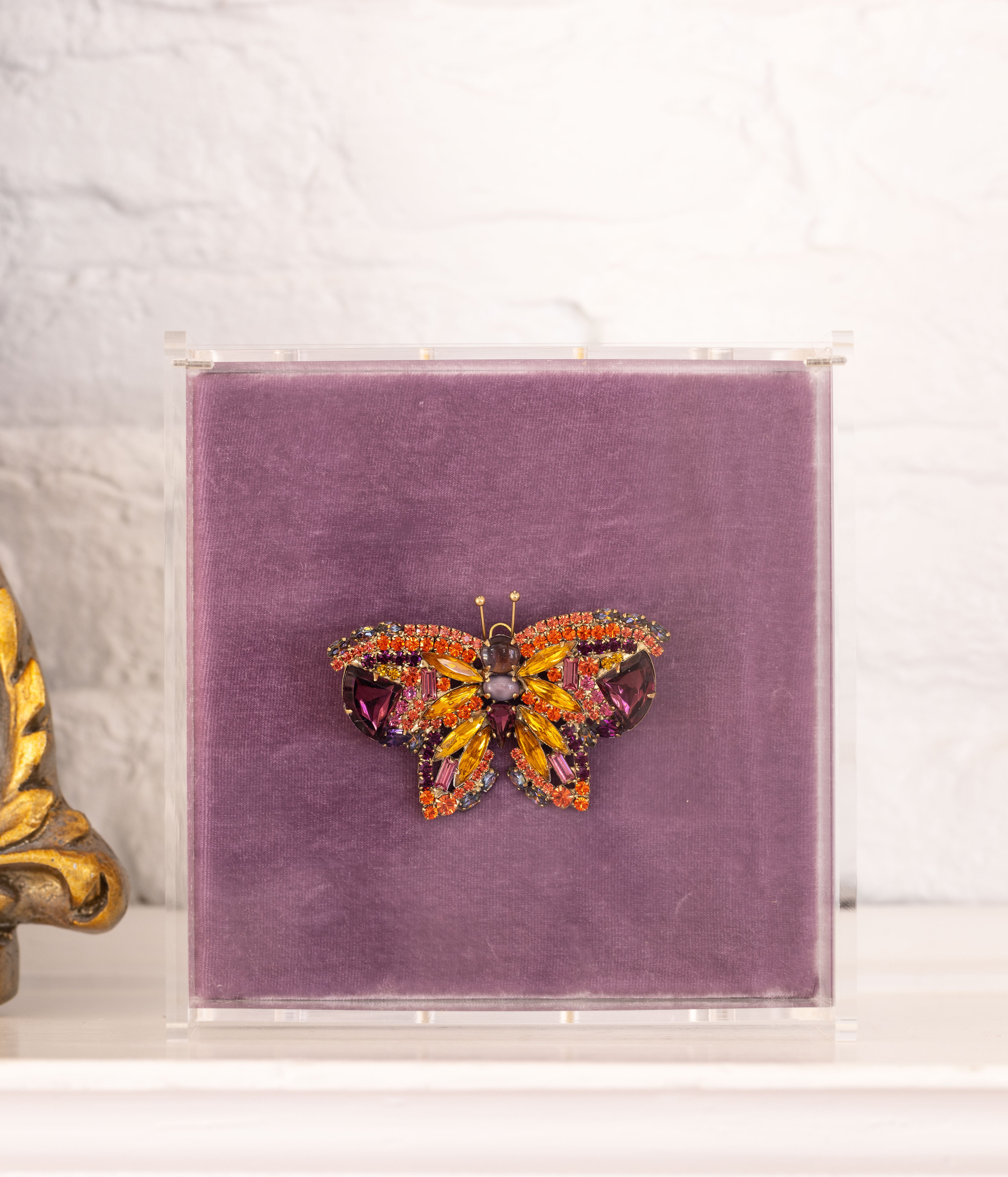 Medium Butterfly in Topaz / Amethyst / Hyacinth