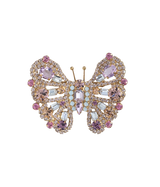 Small Butterfly in Light Amethyst / Light Peach / Rosaline