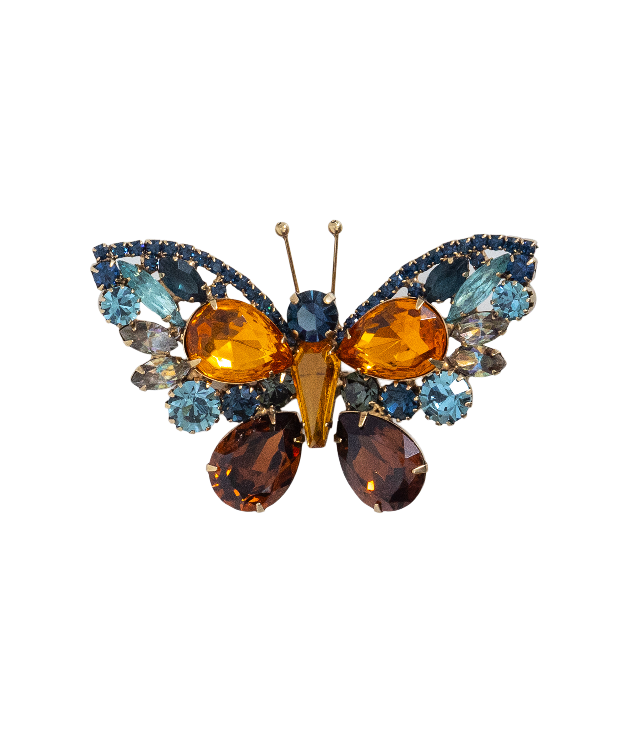 Small Butterfly in Jet / Topaz / Montana