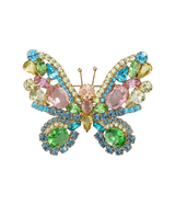 Medium Butterfly in Jonquil / Peridot / Light Rose