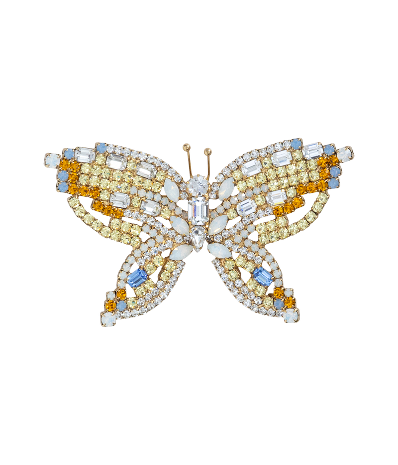 Medium Butterfly in Crystal / Topaz / Light Sapphire
