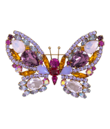 Large Butterfly in Rose Opal / Amethyst / Fuchsia
