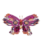 X-Large Butterfly in Fuchsia / Ruby / Padparadscha