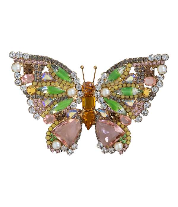 X-Large Butterfly in Pearl / Rosaline / Green
