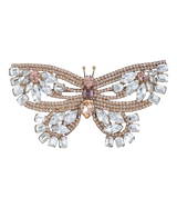 X-Large Butterfly in Crystal / Light Peach