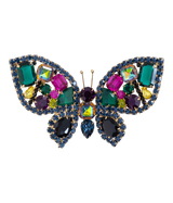 X-Large Butterfly in Montana / Jet / Fuchsia