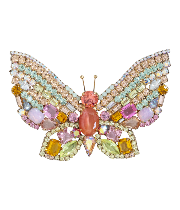 X-Large Butterfly in Apricot / Rose / Topaz