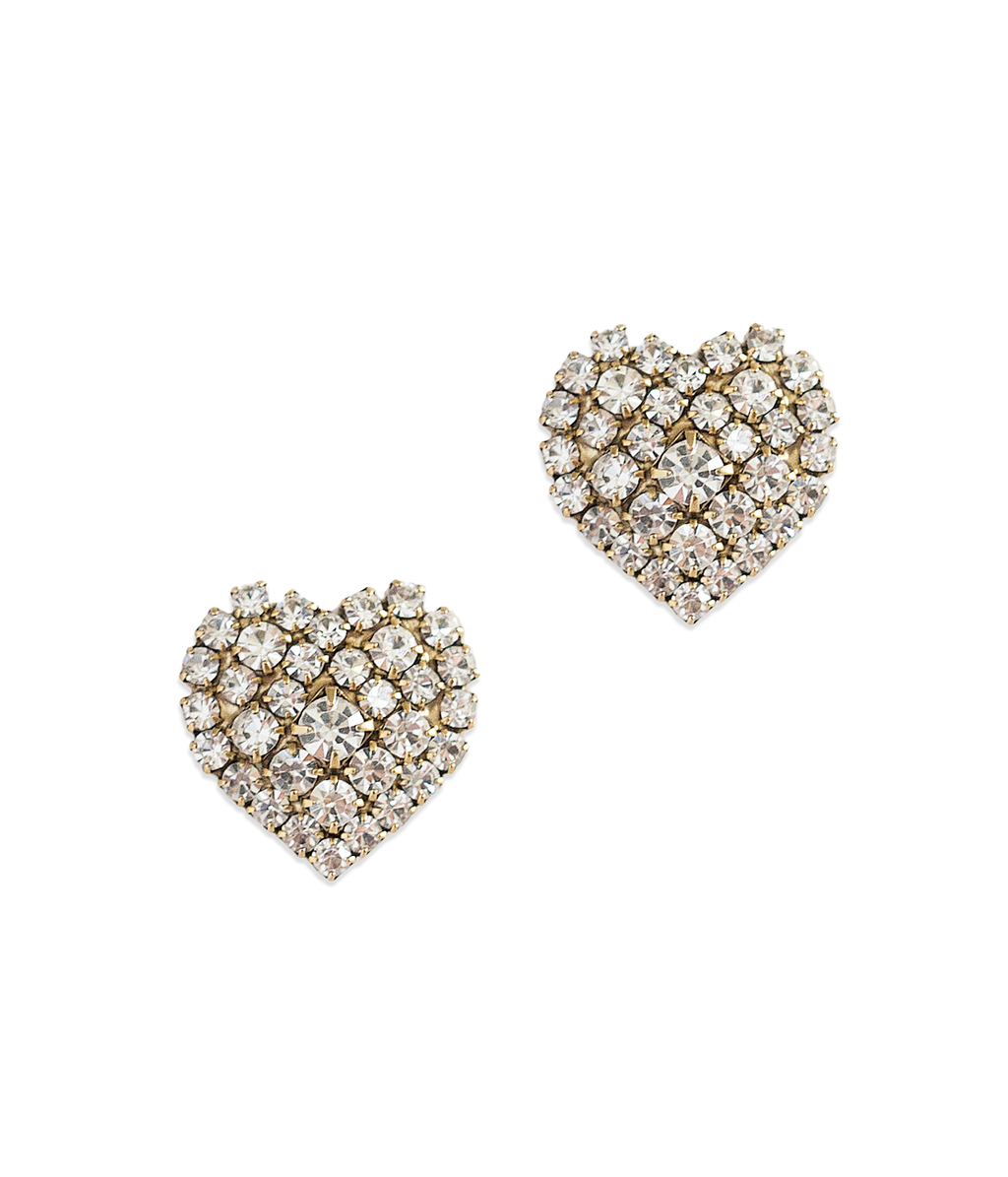 アクセサリー Crystal Heart Shaped Pierces herlipto PINK SAPPHIRE HEART HALO STUDS – SHAY JEWELRY