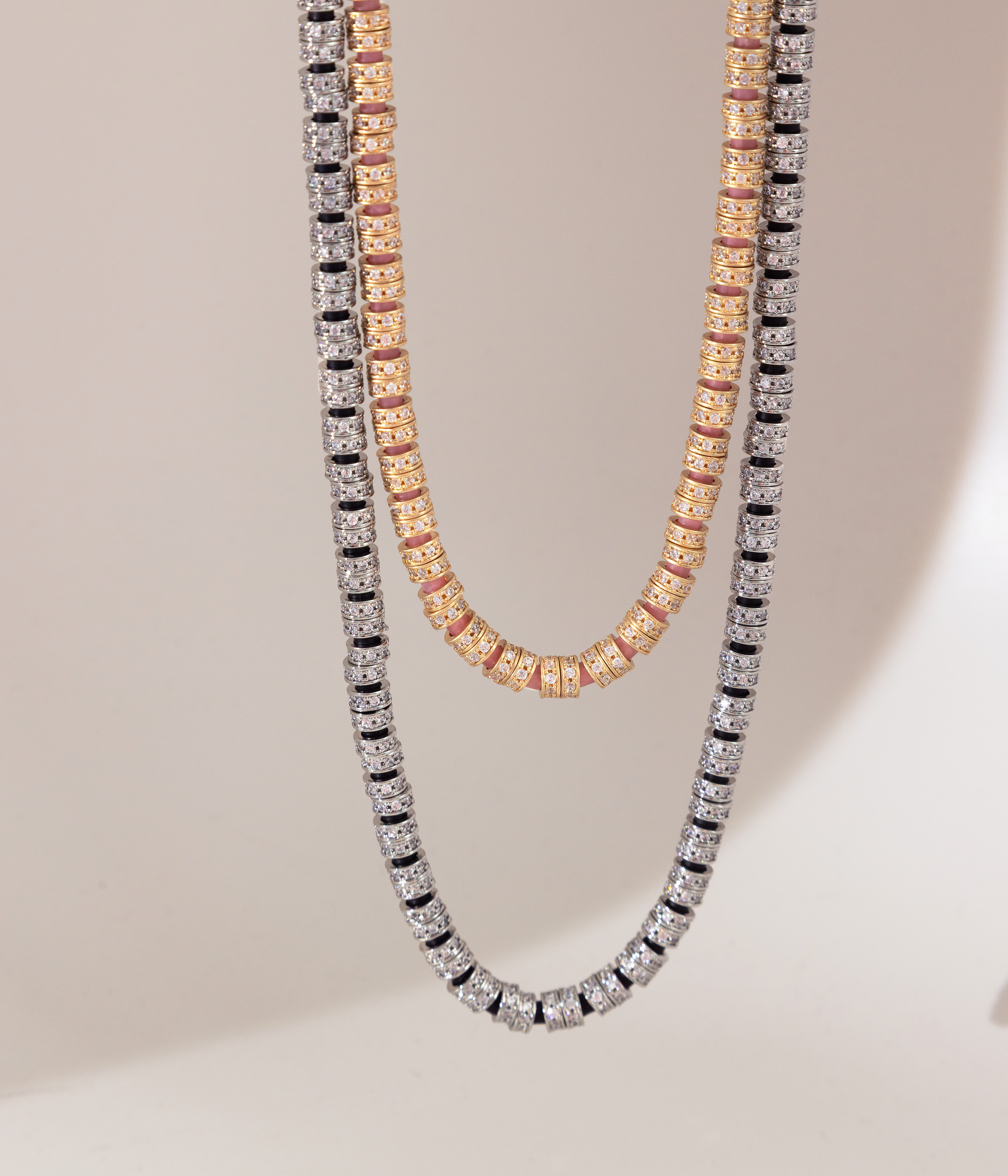 Manon Slider Necklace in Jet