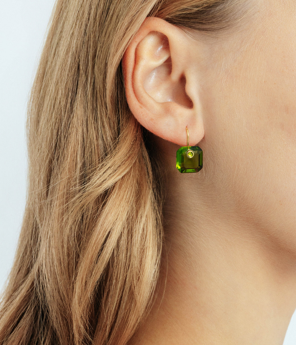 Octavia Earrings in Olivine - Loren Hope