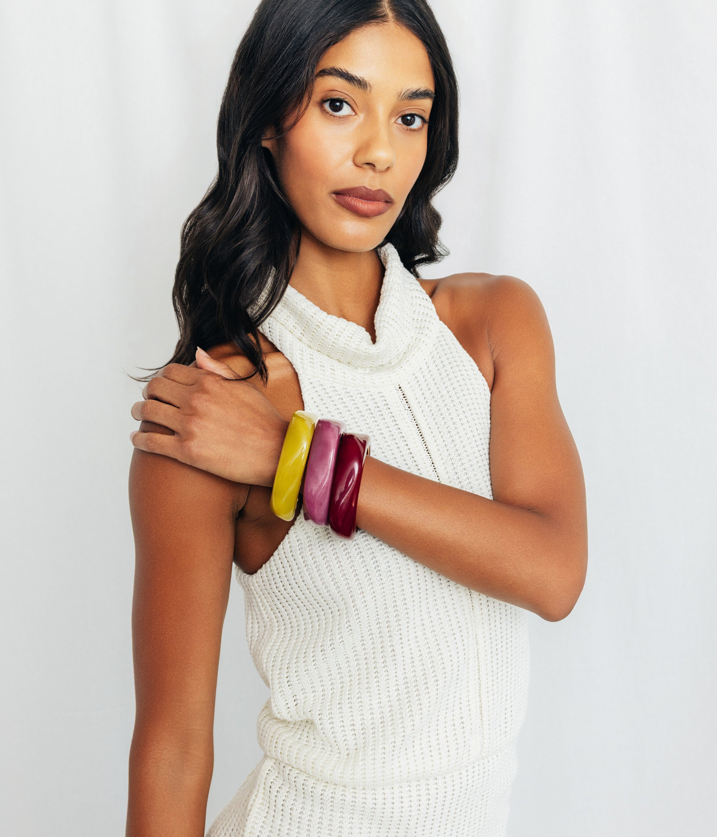 Paloma Bangle in Chartruese