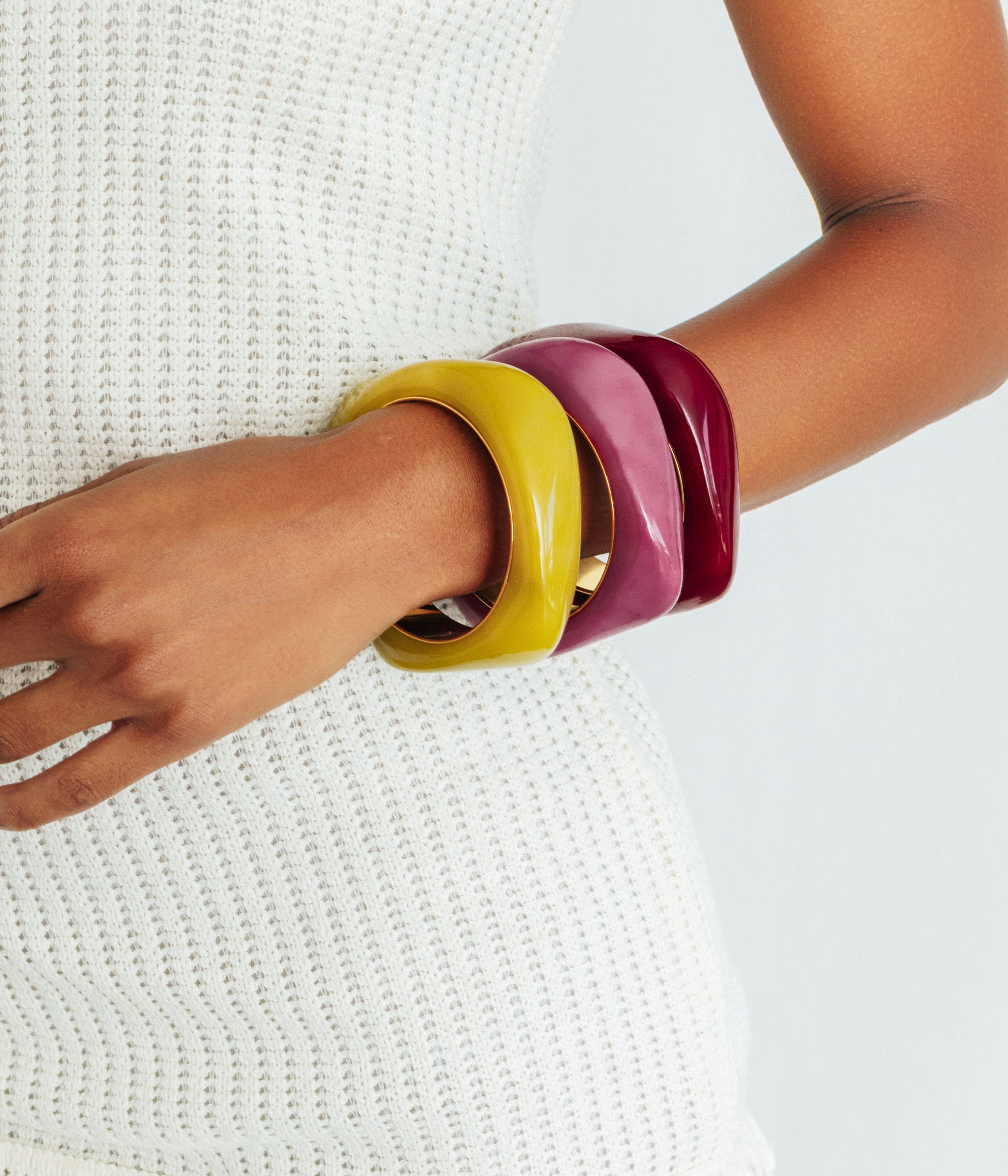 Paloma Bangle in Chartruese
