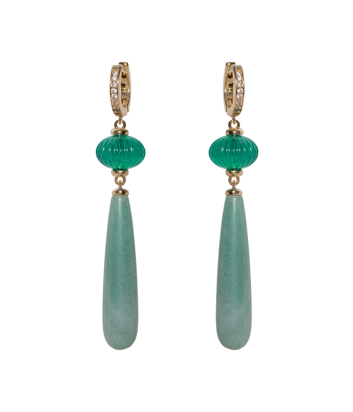 Rafferty Drop Earrings in Aventurine - Loren Hope