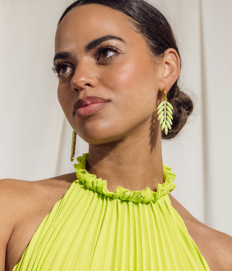 Royal Palm Drop Earrings