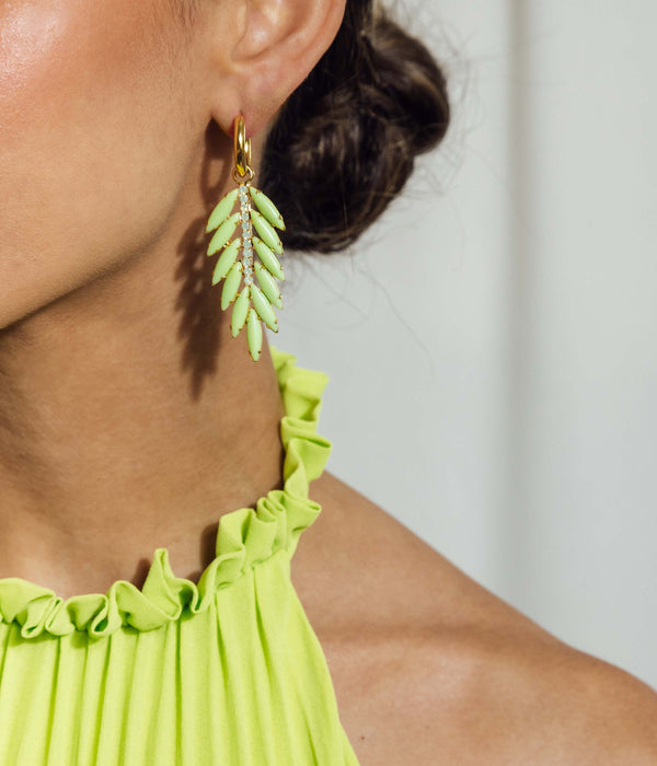 Royal Palm Drop Earrings
