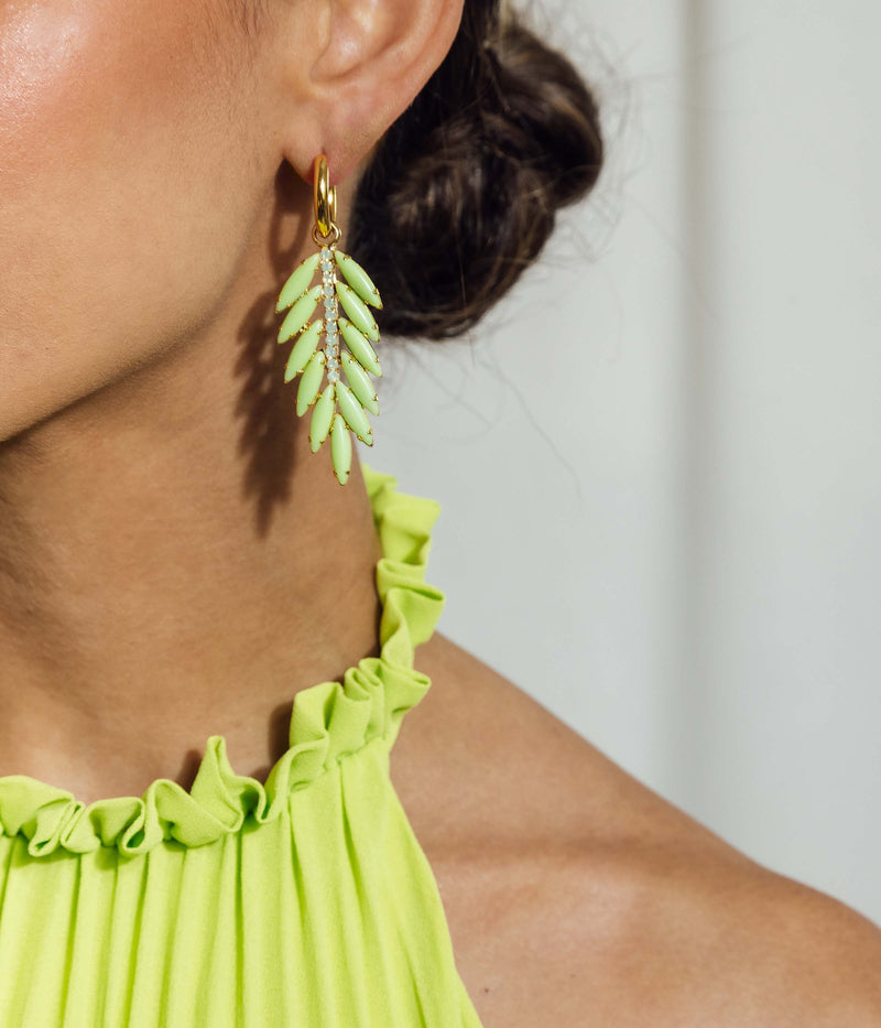 Royal Palm Drop Earrings