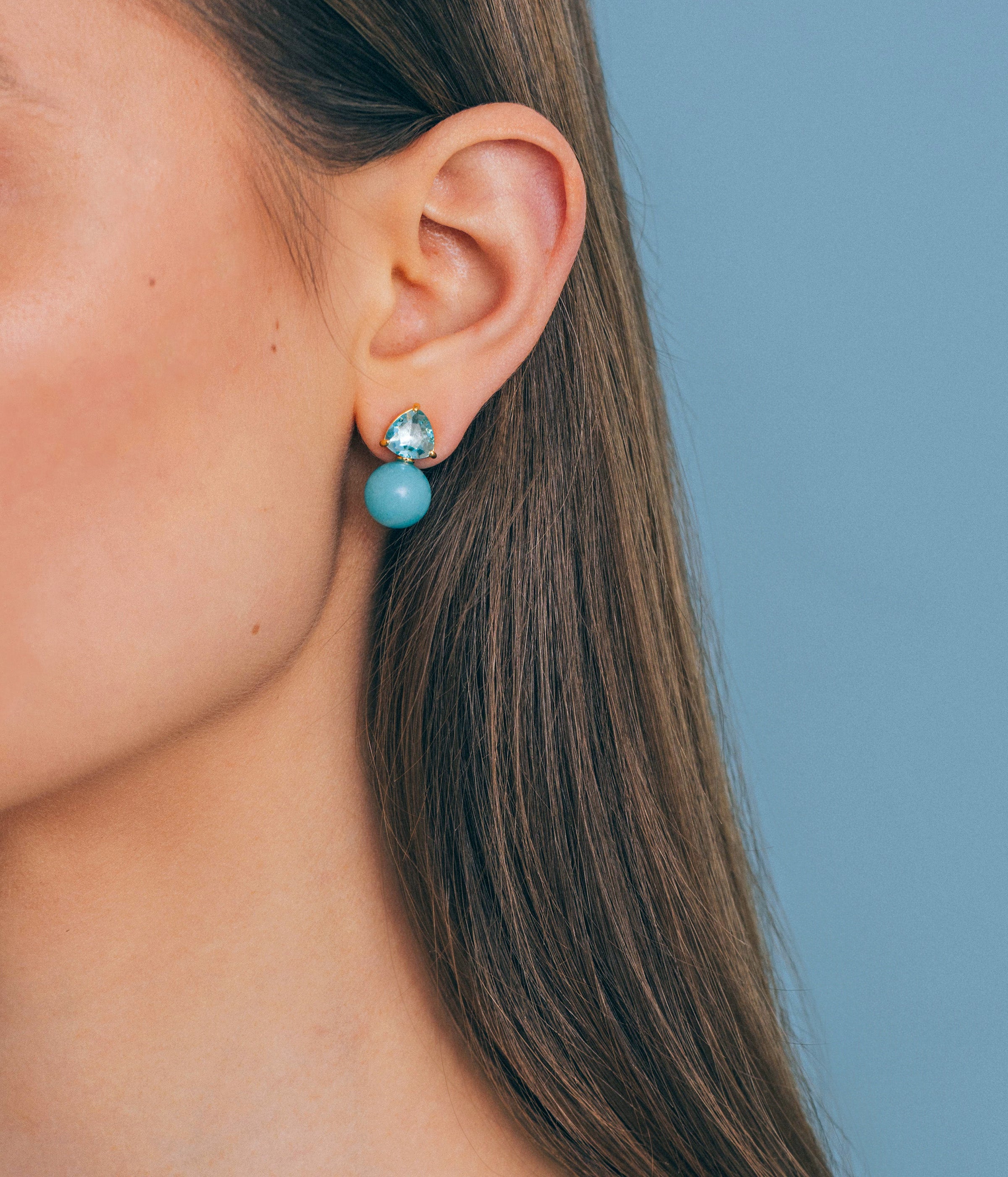 Sabine Studs in Turquoise - Loren Hope