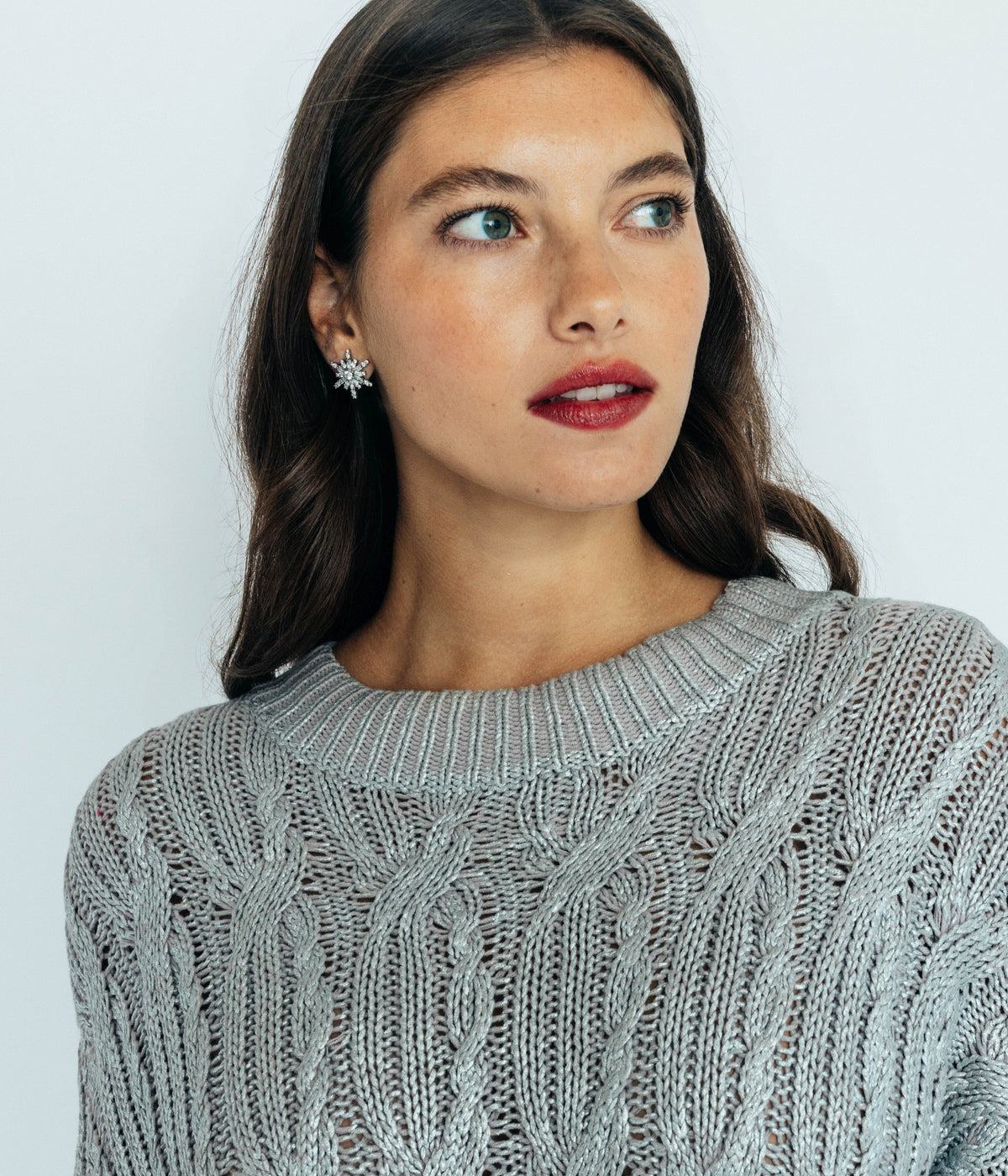 Snowflake Stud Earrings