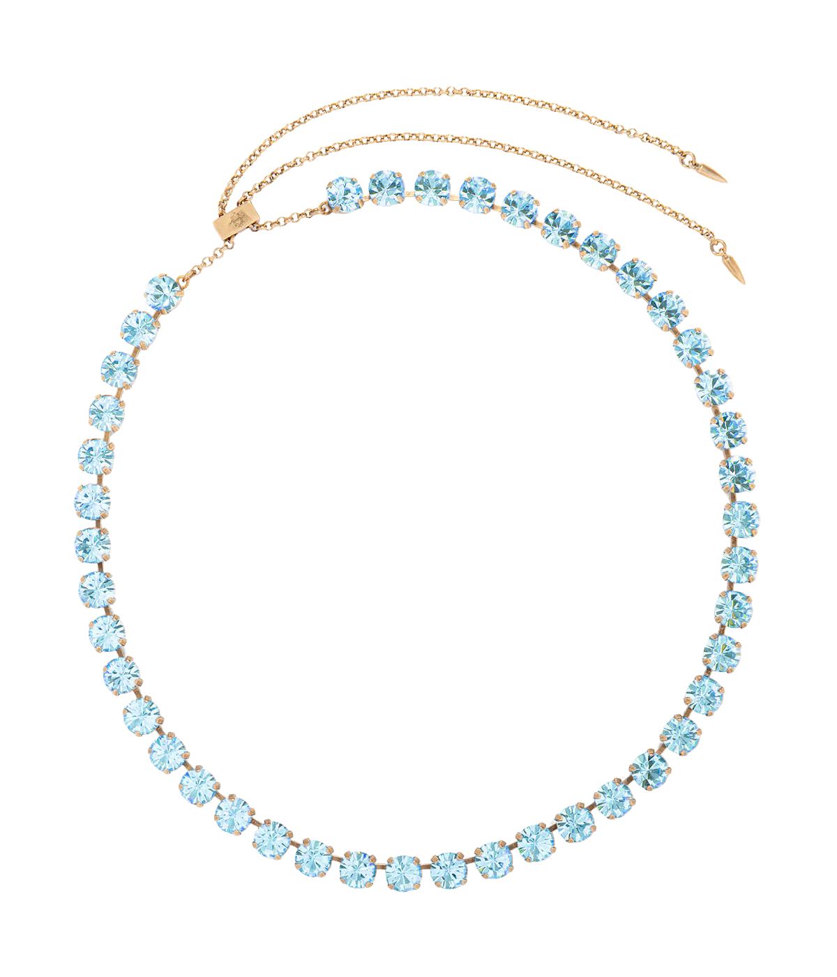 Arista Slider Necklace in Aqua - Loren Hope