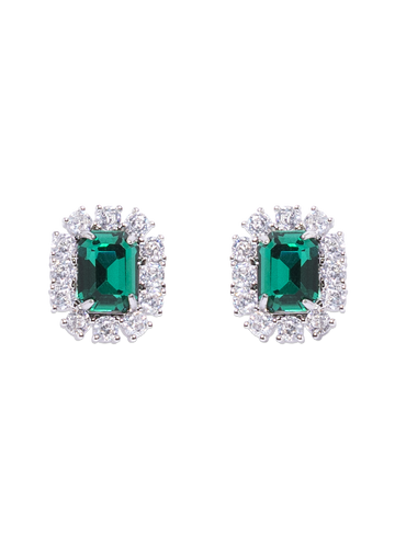 Tati Studs in Emerald - Loren Hope