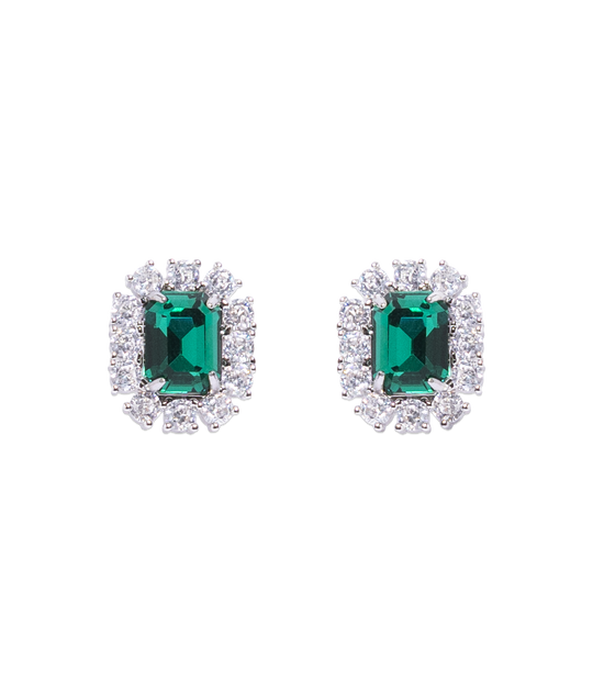 Tati Studs in Emerald - Loren Hope