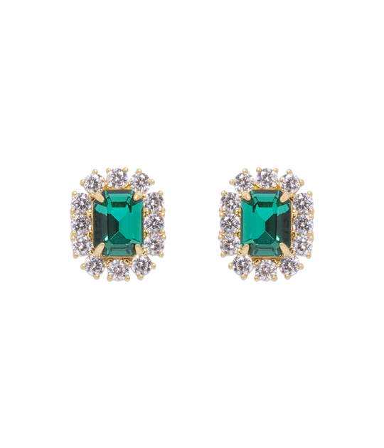 Tati Studs in Emerald - Loren Hope