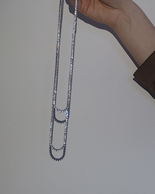 Mercer Slider Tennis Necklace