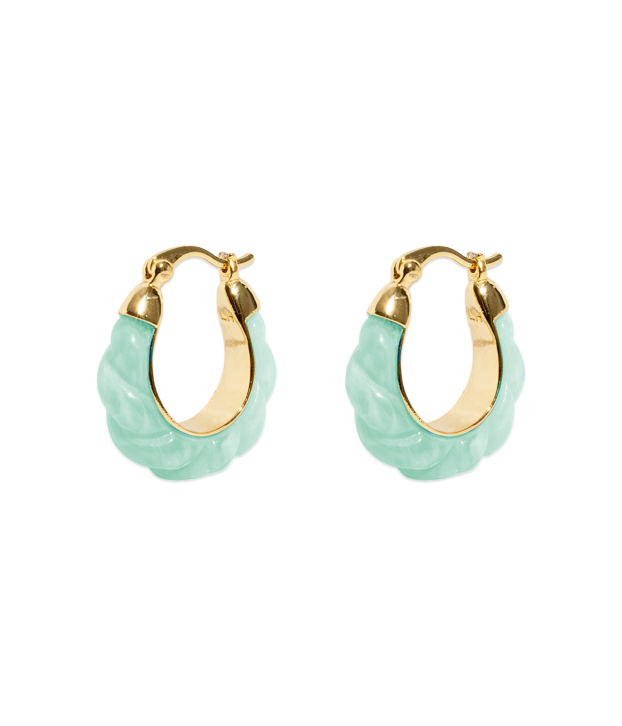 Alani Hoop Earrings in Pink