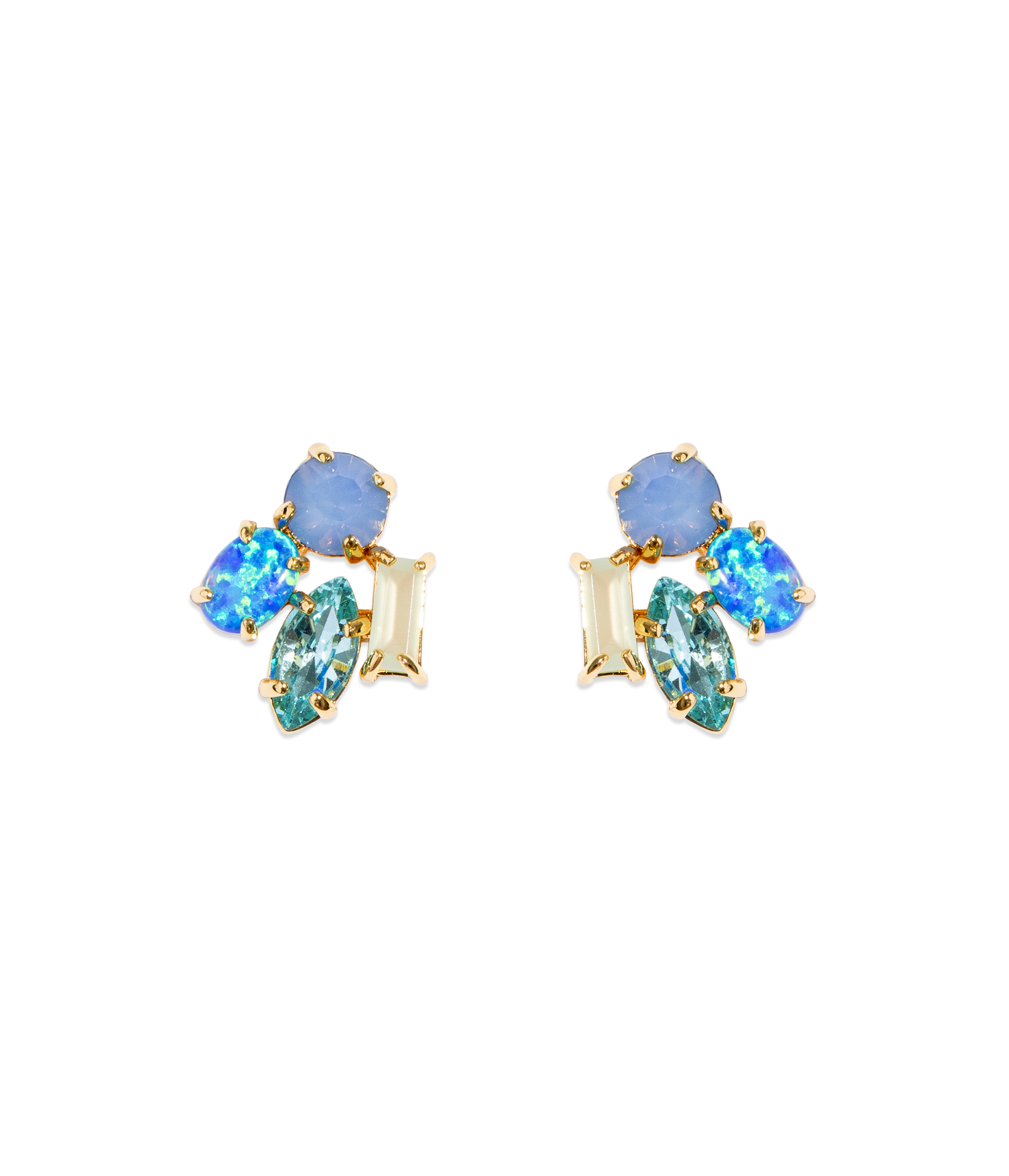 Ridley Stud Earrings in Blue