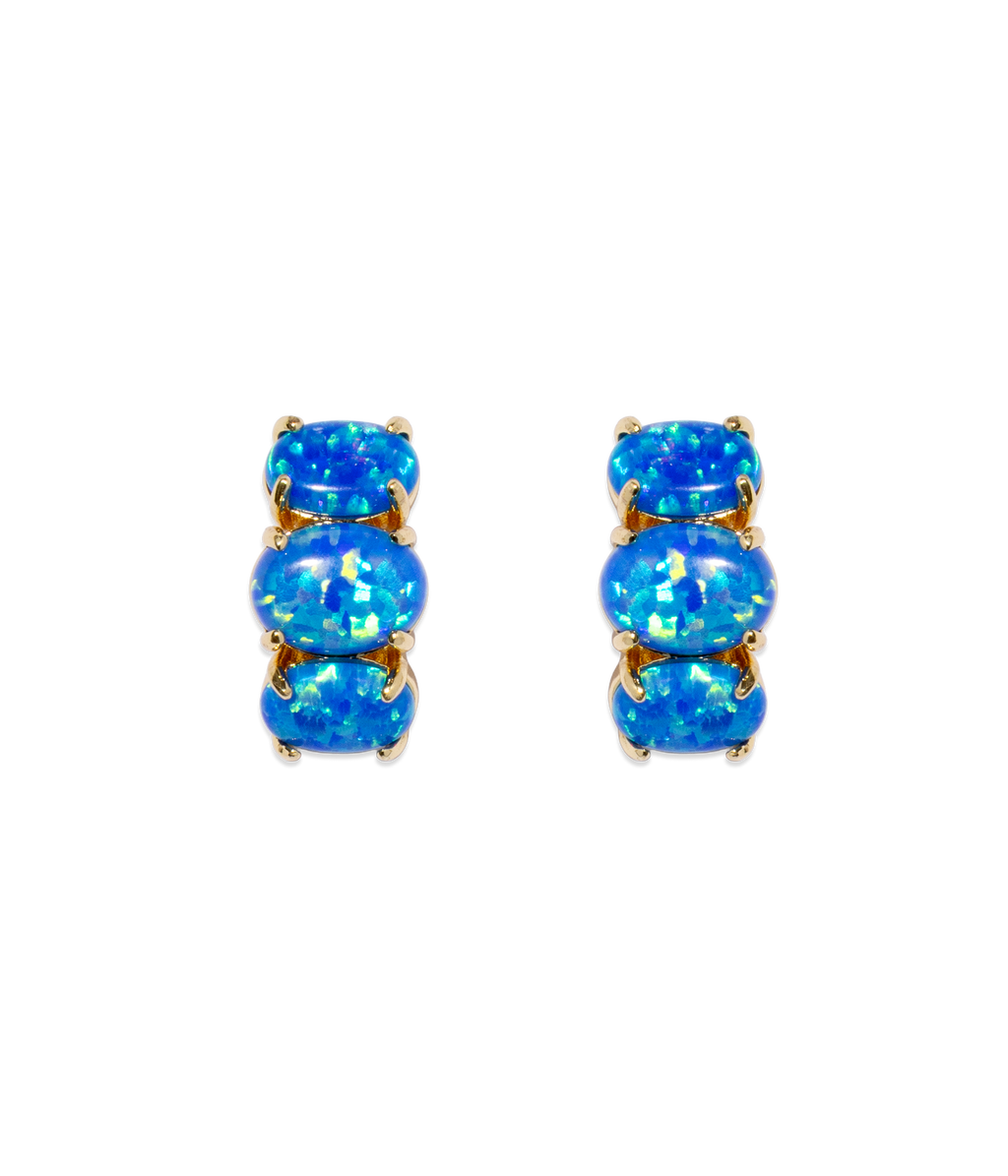 Nola Studs in Blue Opal