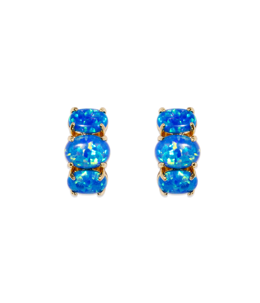 Nola Studs in Blue Opal