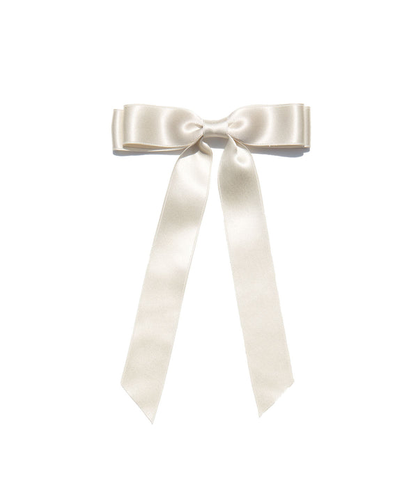Loren Hope x Bardot Bow Gallery - Silk Hair Bow in Vanilla