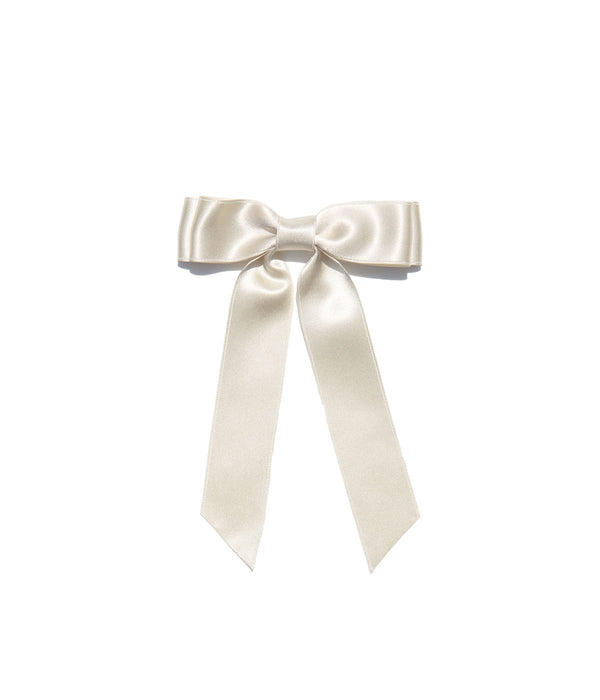 Loren Hope x Bardot Bow Gallery - Silk Hair Bow in Blush