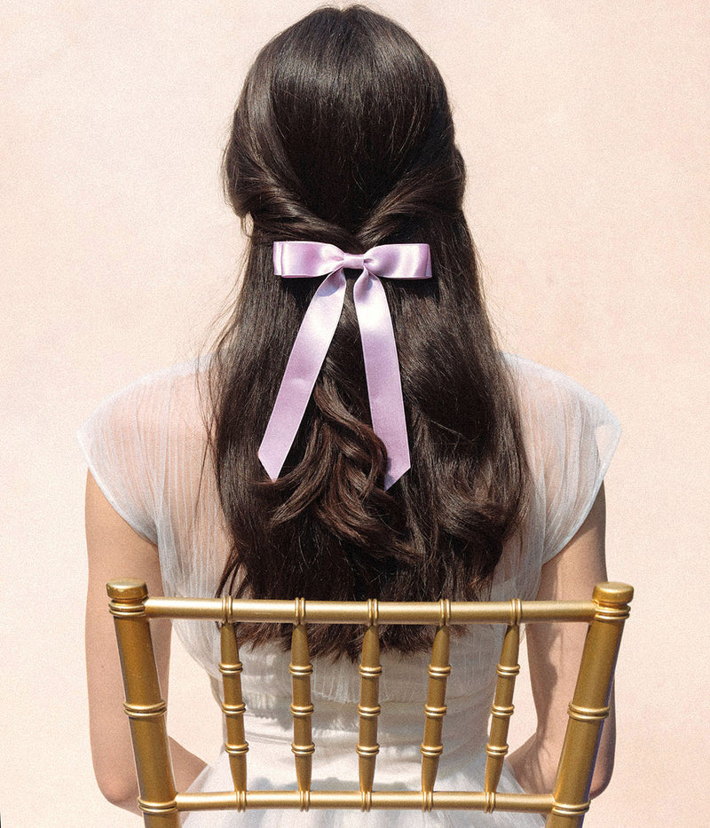 Loren Hope x Bardot Bow Gallery - Silk Hair Bow in Sage