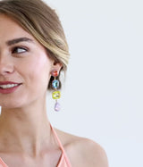 Emily Four Drop Earrings in Pastel Multi