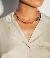 Arista Slider Necklace in Cosmic Ombré