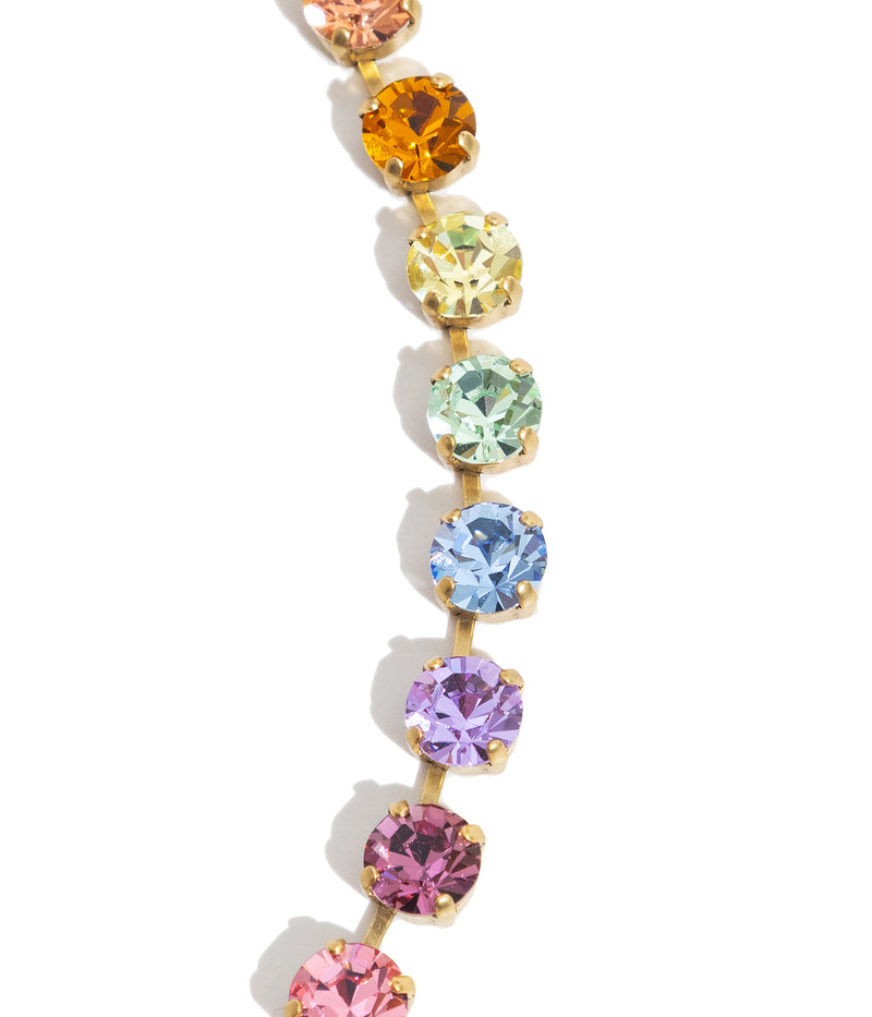 Arista Slider Necklace in Rainbow Ombré