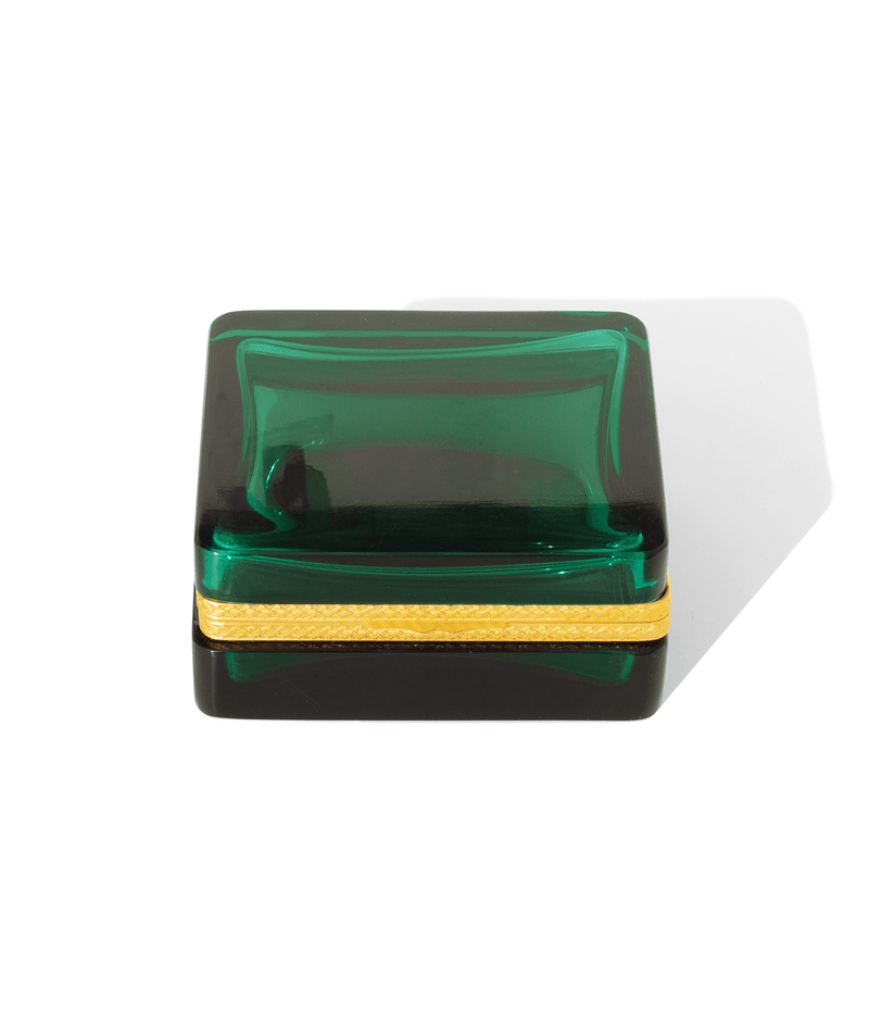 Large Emerald Glass Box