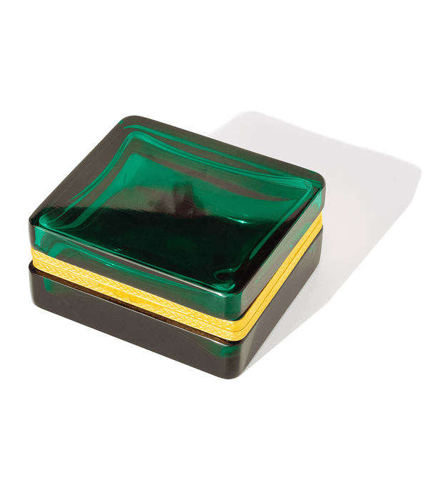 Large Emerald Glass Box
