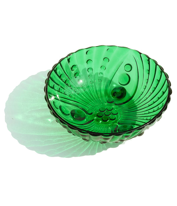 Vintage Green Glass Catch-All Dish