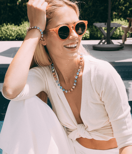 Kaylee Necklace in Cotton Candy Ombré
