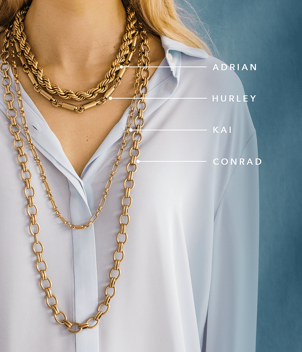 Gold Kai Chain Module Convertible Chains and Pendants