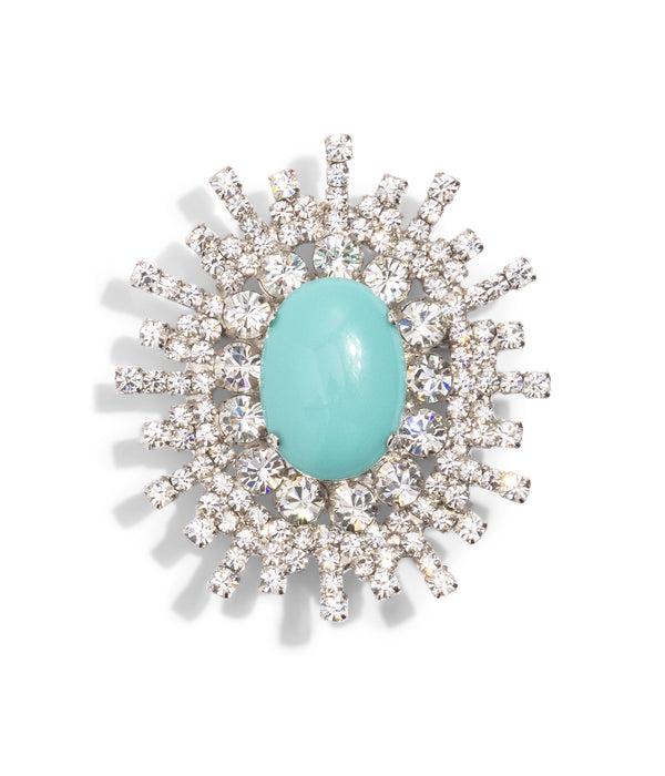 Stevie Brooch in Turquoise