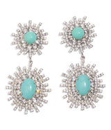 Stevie Statement Earrings in Turquoise
