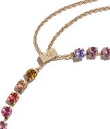 Milly Slider Necklace in Rainbow Ombré